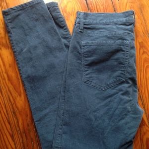 LOFT Modern Skinny Teal Corduroy Pants, Sz 4/27